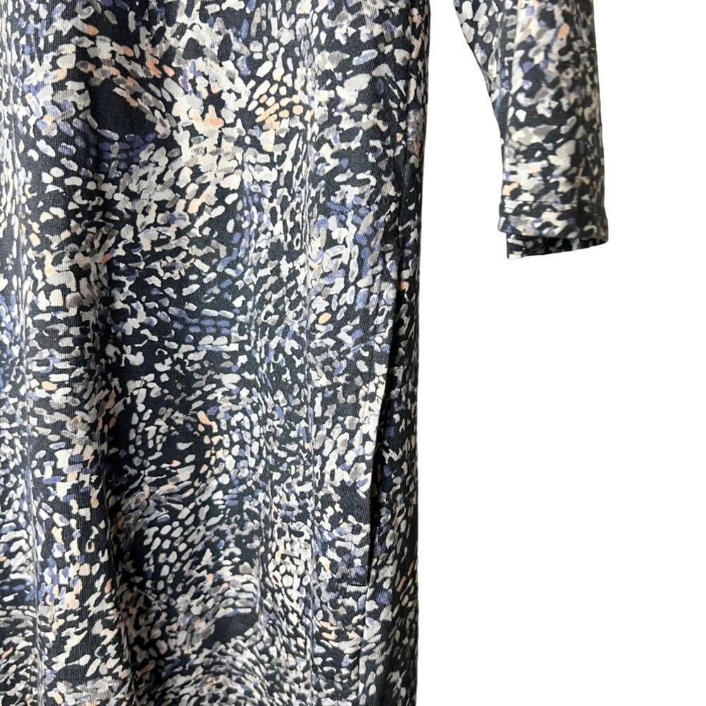PureJill Women's Knit Casual A-Line Dress Taupe & Cream Petite Size M - Picture 6 of 10